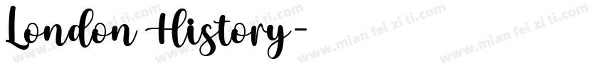 London History字体转换